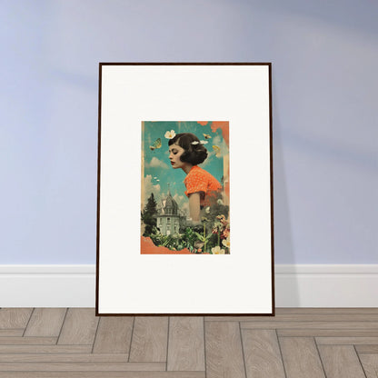 Surreal canvas print of Dreamer’s Botanical Parade for vibrant room decoration