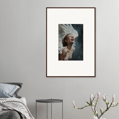 Framed portrait of a joyful person for your ecstasy mosaic room decoration