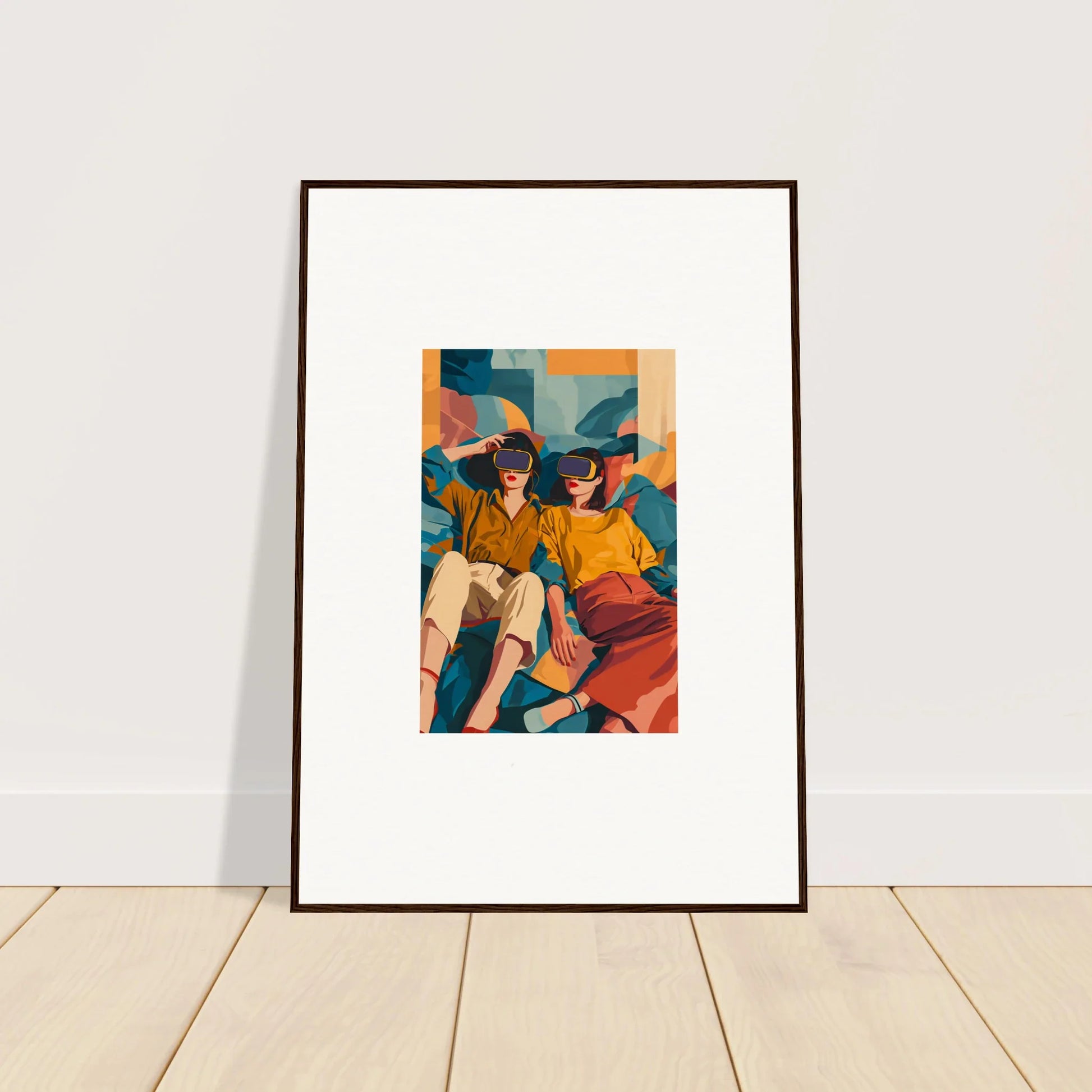 Colorful canvas print of Lovers Reve for vibrant room decoration