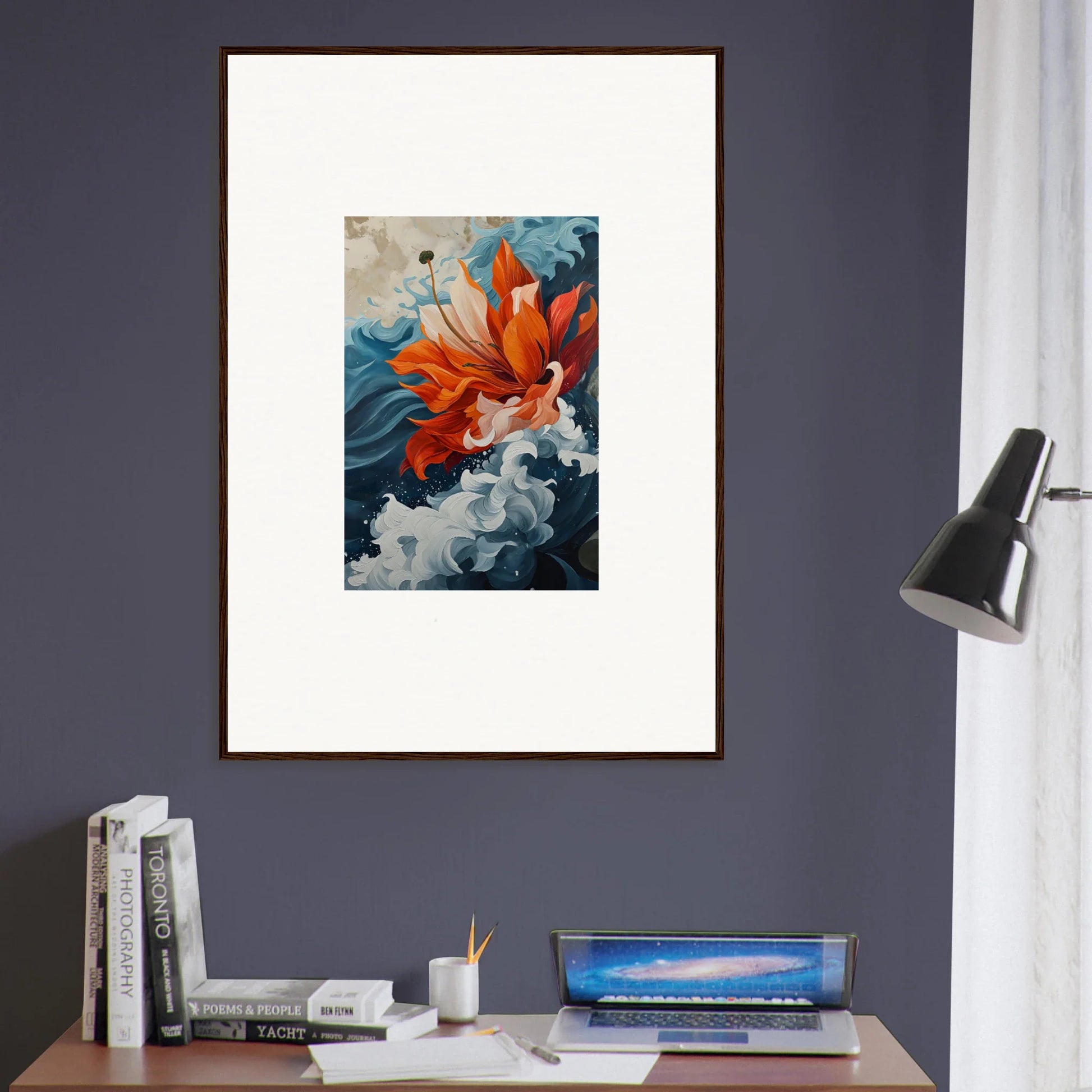 Vibrant orange goldfish canvas print for a cheerful Petal Odyssey room decoration