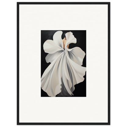 White magnolia flower in bloom, perfect for canvas waves room decor or framed wall art