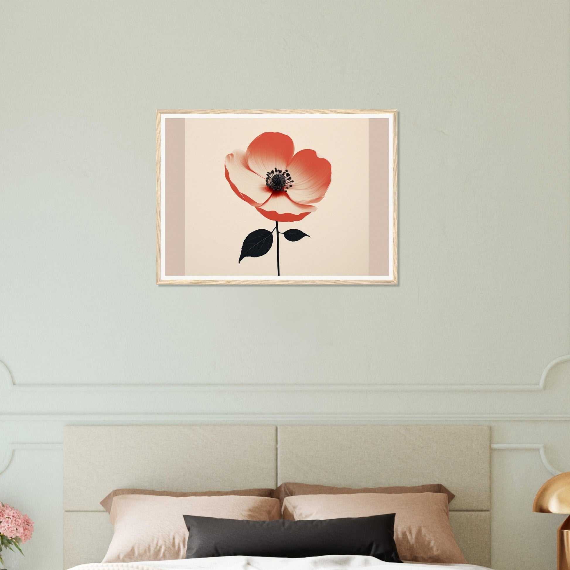 An orange flower framed in the Poppy The Oracle Windows™ Collection poster.